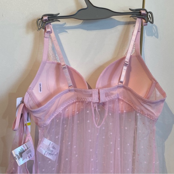 Flora Barbie Pink 2 Piece Baby Doll Set Size Medium - Picture 6 of 16